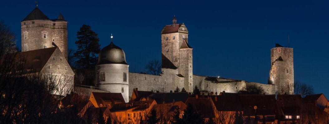 Burg Stolpen bei Nacht