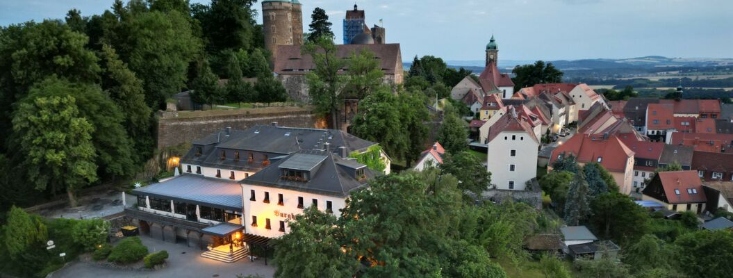 Burghotel Stolpen Luftaufnahme