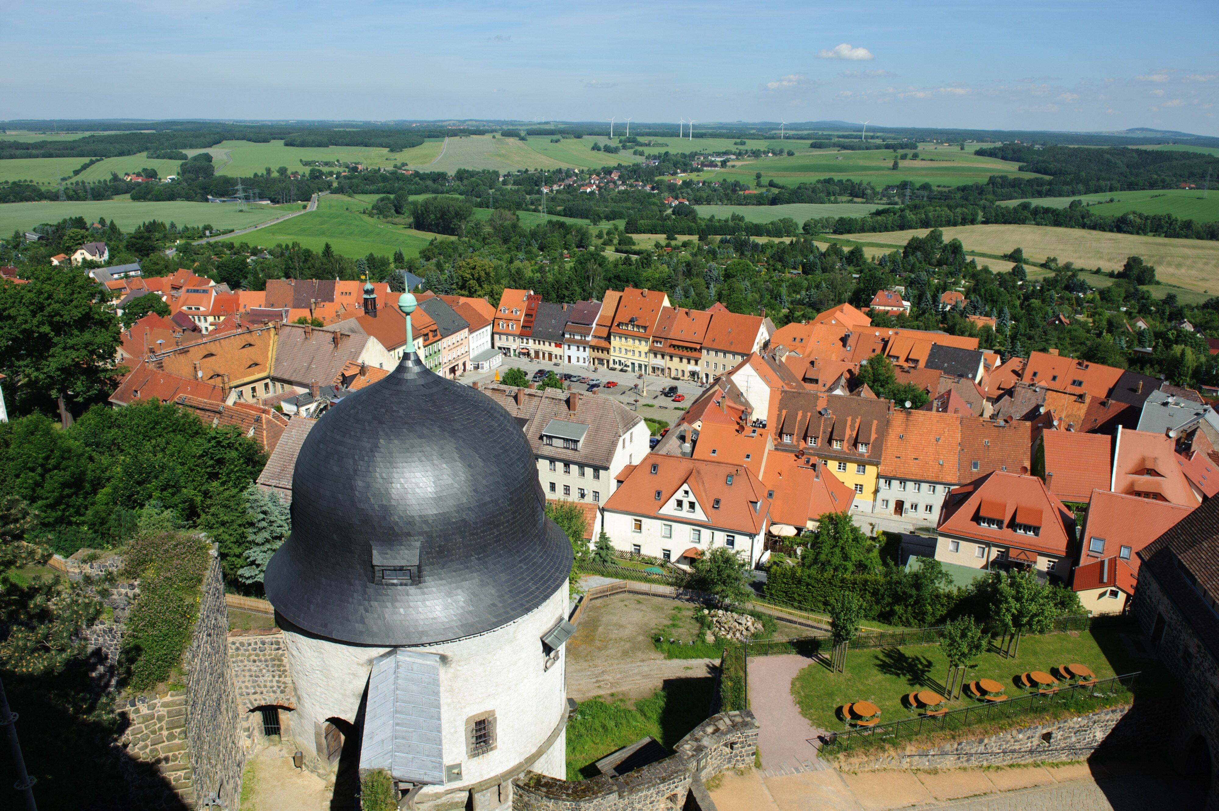 Burg Stolpen von oben