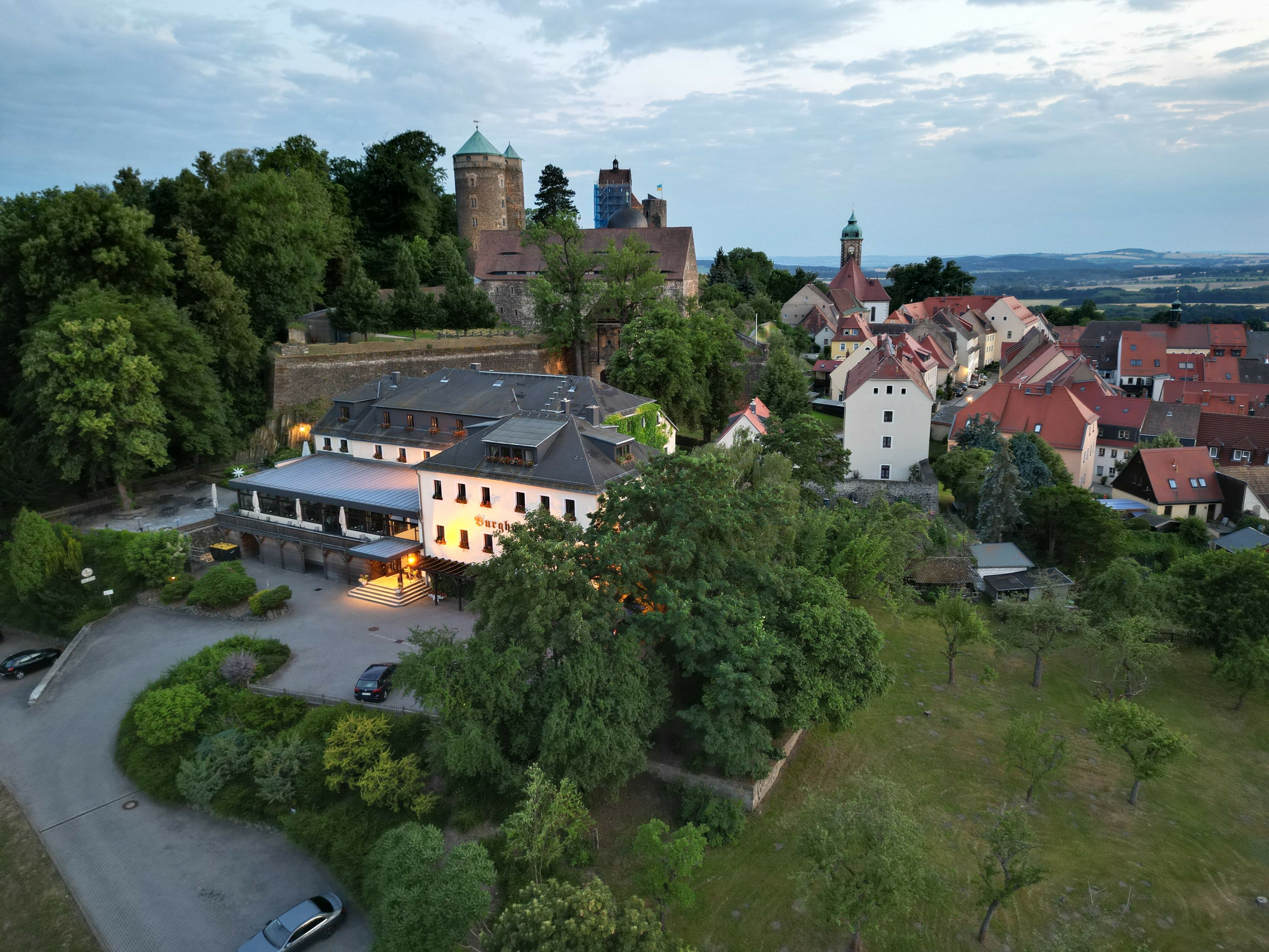 Burghotel Stolpen Luftaufnahme