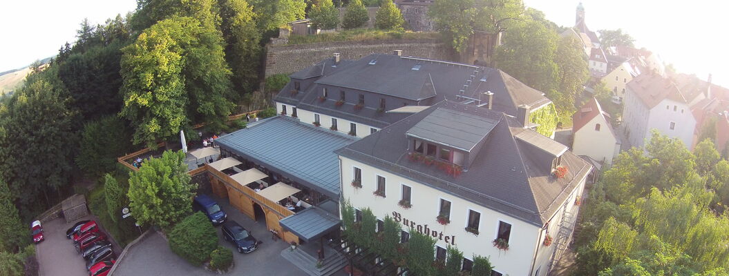 Burghotel Stolpen Luftaufnahme