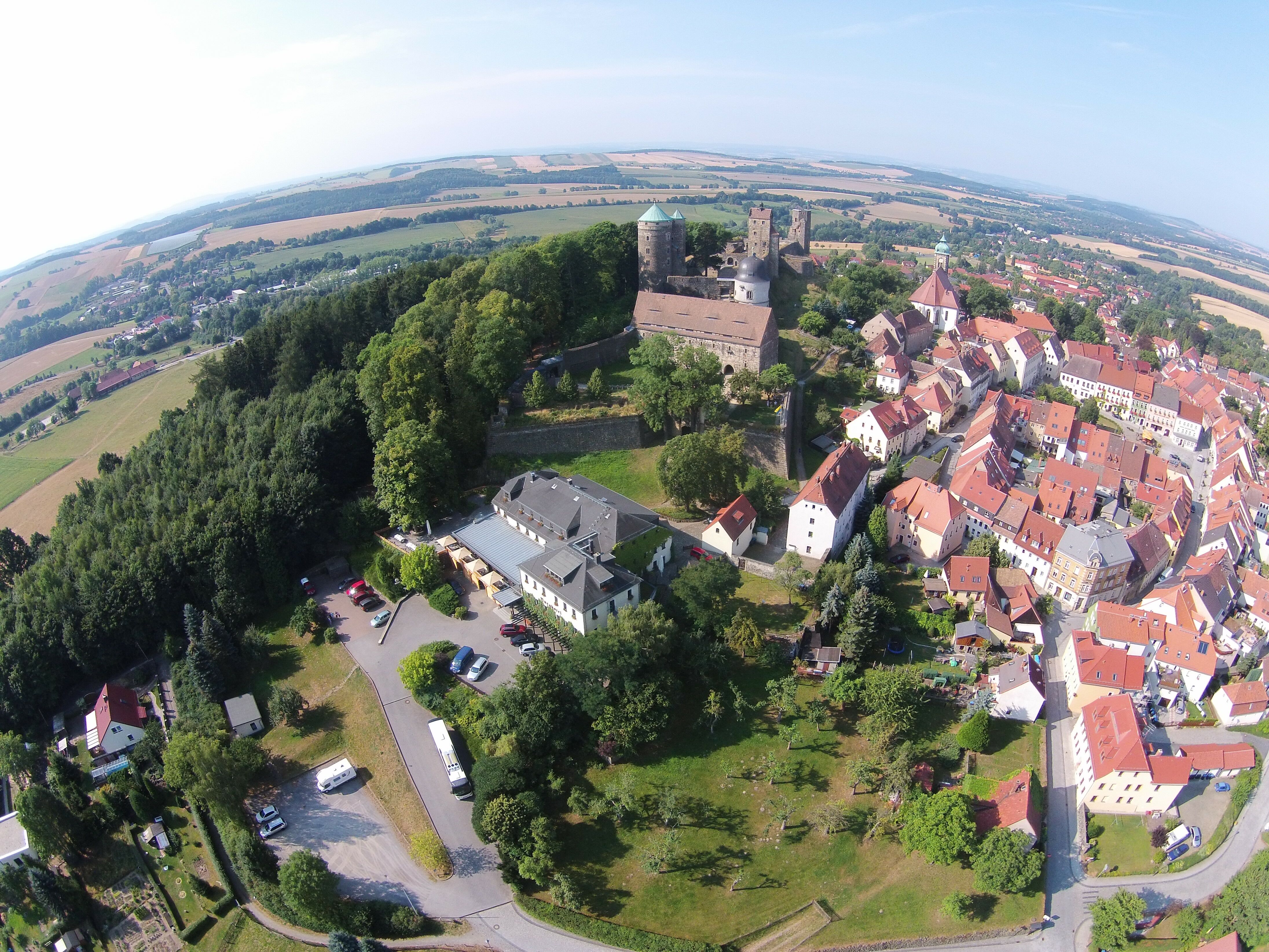 Burghotel Stolpen Luftaufnahme